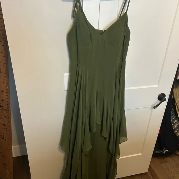 Barbie High Low Dress in Green - Picture 2 of 5